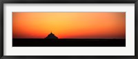 Sunset at Mont Saint Michel Normandy France Fine Art Print