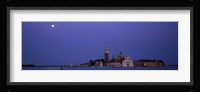 Moon over San Giorgio Maggiore Church Venice Italy Fine Art Print