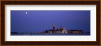 Moon over San Giorgio Maggiore Church Venice Italy Fine Art Print