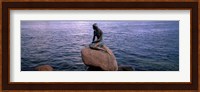 Little Mermaid Statue on Waterfront Copenhagen Denmark Fine Art Print