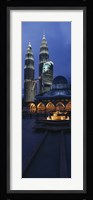 Twin Towers Lit Up At Dusk, Petronas Towers, Kuala Lumpur, Malaysia Fine Art Print