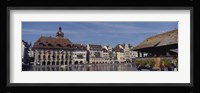 Buildings on the waterfront, Lucerne, Switzerland Fine Art Print