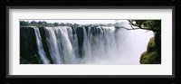 Waterfall in a forest, Victoria Falls, Zimbabwe, Africa Fine Art Print