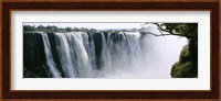 Waterfall in a forest, Victoria Falls, Zimbabwe, Africa Fine Art Print