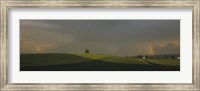 Storm clouds over a field, Canton Of Zurich, Switzerland Fine Art Print