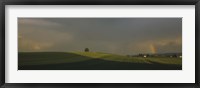 Storm clouds over a field, Canton Of Zurich, Switzerland Fine Art Print