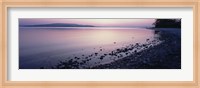 Beach at sunset, Lake Constance, Germany Fine Art Print