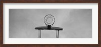 Low angle view of a basketball hoop Fine Art Print