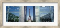 Eiffel Tower through a Window, Paris, France Fine Art Print