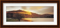 Sunlight On Mountain Range, Ullswater, Lake District, Great Britain, United Kingdom Fine Art Print