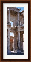 Turkey, Ephesus, facade of library ruins Fine Art Print