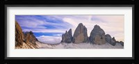 Dolomites Alps with snow, Italy Fine Art Print