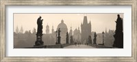 Charles Bridge in the fog, Prague Czech Republic Fine Art Print