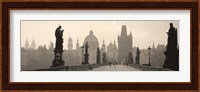 Charles Bridge in the fog, Prague Czech Republic Fine Art Print