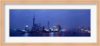 Shanghai at dusk, China Fine Art Print