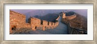 High angle view of the Great Wall Of China, Mutianyu, China Fine Art Print