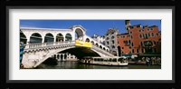Low angle view of a bridge across a canal, Rialto Bridge, Venice, Italy Fine Art Print
