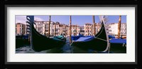 Close-Up of Gondolas, Grand Canal, Venice, Italy Fine Art Print