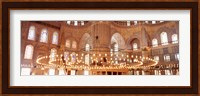 interior of Blue Mosque, Istanbul, Turkey Fine Art Print
