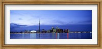 Buildings at the waterfront, CN Tower, Toronto, Ontario, Canada Fine Art Print