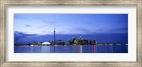 Buildings at the waterfront, CN Tower, Toronto, Ontario, Canada Fine Art Print