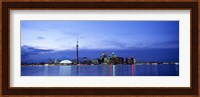 Buildings at the waterfront, CN Tower, Toronto, Ontario, Canada Fine Art Print