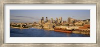 Buildings at the waterfront, Montreal, Quebec, Canada Fine Art Print