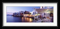 Waterfront View of Mykonos, Greece Fine Art Print