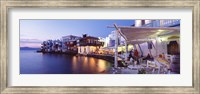 Waterfront View of Mykonos, Greece Fine Art Print