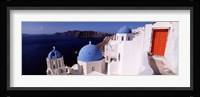 Church in a city, Santorini, Cyclades Islands, Greece Fine Art Print