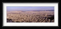 Aerial view of a city, Athens, Greece Fine Art Print
