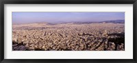 Aerial view of a city, Athens, Greece Fine Art Print