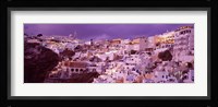 Buildings along the Cliff, Santorini, Greece Fine Art Print