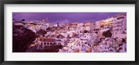 Buildings along the Cliff, Santorini, Greece Fine Art Print