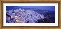High angle view of buildings, Santorini, Cyclades Islands, Greece Fine Art Print