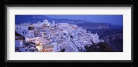 High angle view of buildings, Santorini, Cyclades Islands, Greece Fine Art Print