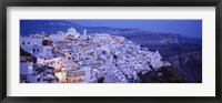 High angle view of buildings, Santorini, Cyclades Islands, Greece Fine Art Print