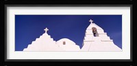 Low angle view of a church, Mykonos, Cyclades Islands, Greece Fine Art Print