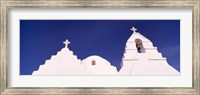 Low angle view of a church, Mykonos, Cyclades Islands, Greece Fine Art Print