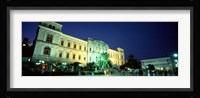 Town square, Syros, Cyclades Islands, Greece Fine Art Print