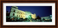Town square, Syros, Cyclades Islands, Greece Fine Art Print