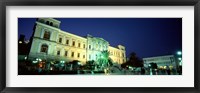 Town square, Syros, Cyclades Islands, Greece Fine Art Print
