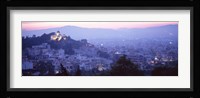 Athens, Greece with Pink Sky Fine Art Print