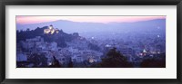 Athens, Greece with Pink Sky Fine Art Print