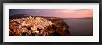 Aerial view of town, Santorini, Greece Fine Art Print