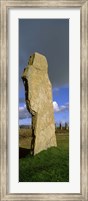 Close up a stone pillar in the Ring Of Brodgar, Orkney Islands, Scotland, United Kingdom Fine Art Print