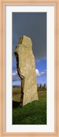 Close up a stone pillar in the Ring Of Brodgar, Orkney Islands, Scotland, United Kingdom Fine Art Print