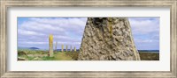 Ring Of Brodgar with view of a loch, Orkney Islands, Scotland, United Kingdom Fine Art Print