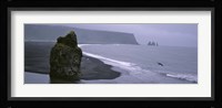 Rock Formation On The Beach, Reynisdrangar, Vik I Myrdal, Iceland Fine Art Print
