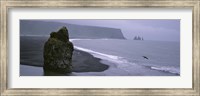 Rock Formation On The Beach, Reynisdrangar, Vik I Myrdal, Iceland Fine Art Print
